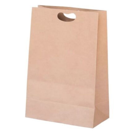 Bolsas de papel Liner o Kraft con con asas troquelas