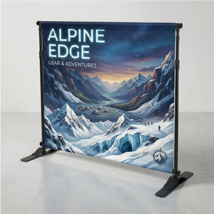 Backing Publicitario – Banner Rack Ajustable Personalizado